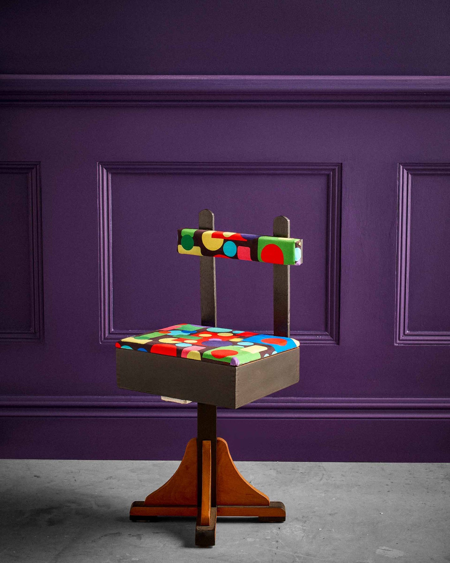 Children’s Roll Top Bureau & Swivel Chair