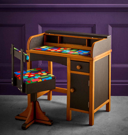 Children’s Roll Top Bureau & Swivel Chair