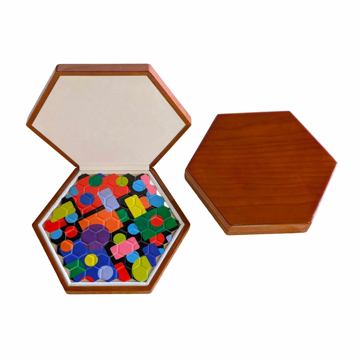 Custom made Ceramic Hexagon Jigsaw Puzzle